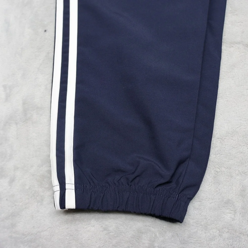 Adidas Track Pants Mens‎ Medium Blue 3-Stripe Athletic Streetwear Joggers 32x31